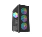 Fury PC Case Shobo SH8 ARGB Midi Tower, Window, Black