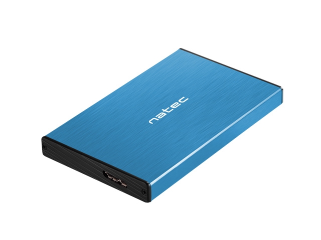 Natec External HDD/SSD Enclosure Rhino Go SATA 2.5" USB 3.0 Blue
