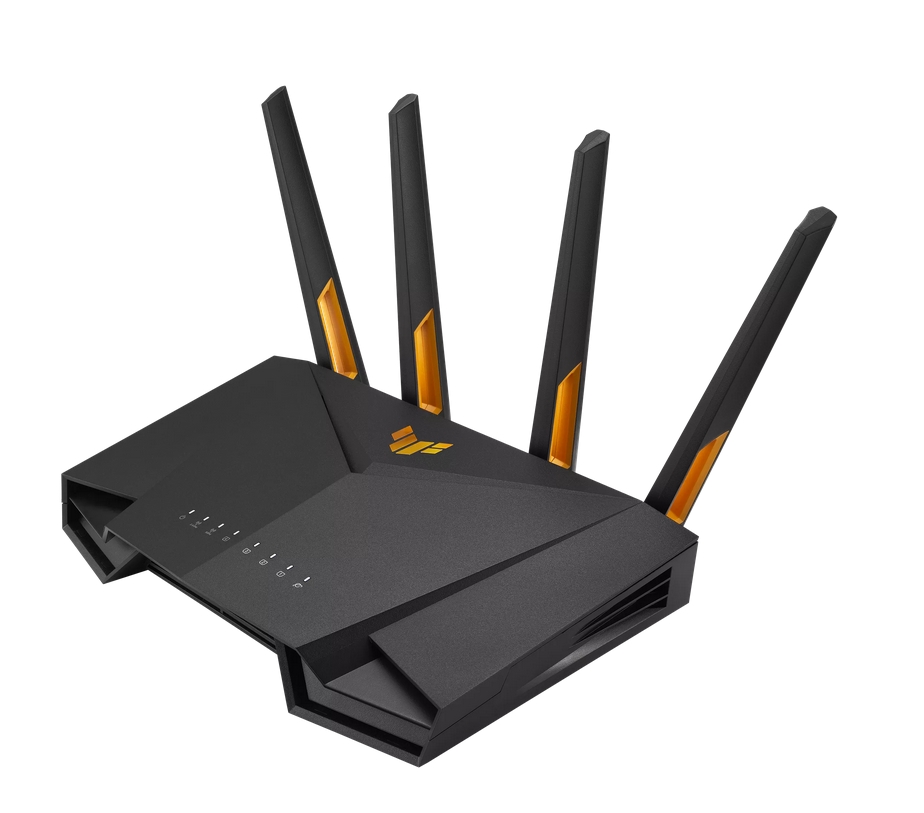 Asus Gaming Wireless Router,TUF Gaming AX3000 V2, AX3000, Dual-Band, Quad-Core 1.7GHz CPU, 256MB/512MB Flash/RAM, 2.5Gport, AiProtection Pro, Adaptive QoS, VPN Fusion, IPTV, OFDMA, Beamforming, Link Aggregation, Port forwarding, AiMesh, Black