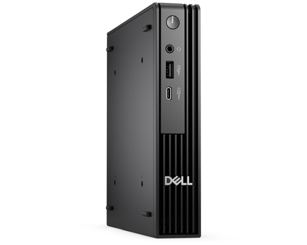 Dell Pro Micro QCM1250, Intel Core Ultra 7 265T (13 TOPS NPU, 20cores, up to 5.3GHz), 16 GB: 1 x 16 GB, DDR5, up to 5600 MT/s, 512GB SSD TLC, Wi-Fi 6E, Bulgarian Keyboard&Mouse, 180W, Ubuntu, 3Y PS