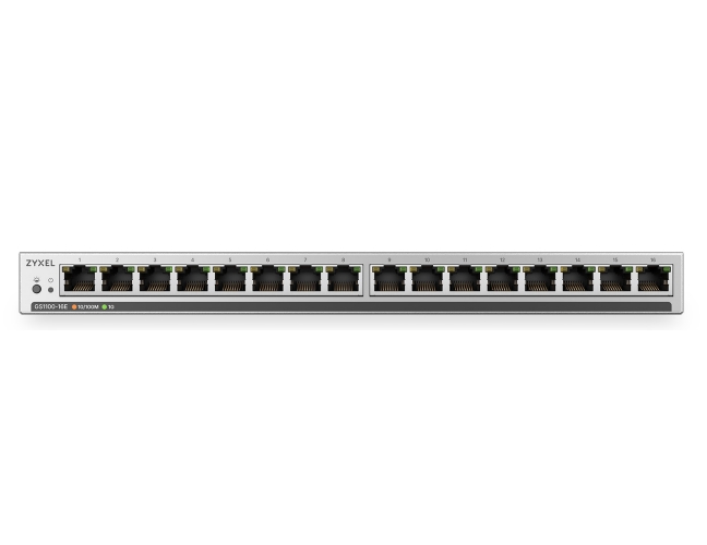 ZyXEL GS1100-16ES  Slimline Unmanaged + 16 port Gigabit - Unmanaged + Switch