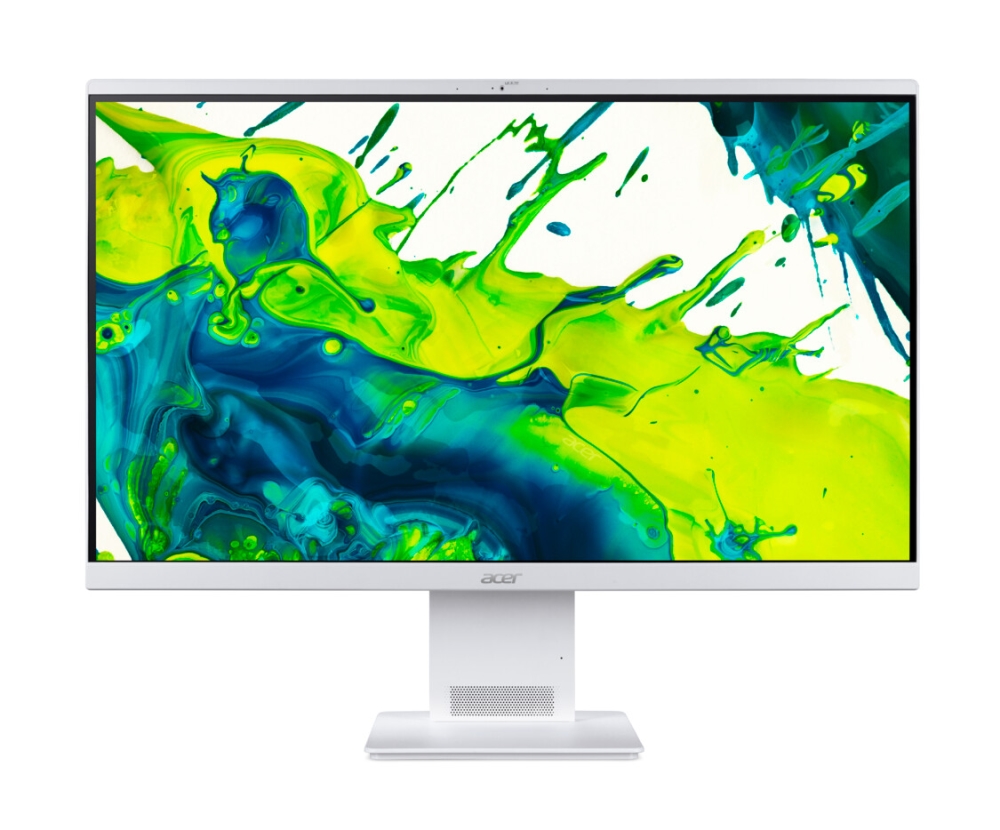 Acer Aspire S27-B, 27'' AiO FHD (1920x1080) IPS 144Hz, Intel Core Ultra 5 115U (up to 4.20GHz, 10MB), 16GB DDR5, 1TB SSD, Intel Arc Graphics, no DVD, WiFi 7 & BT 5.4, 90W AC adapter, FHD IR cam, KBD & Mouse Wireless, No OS, White