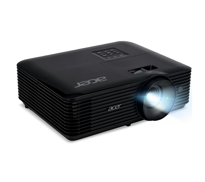 Acer Projector X1128H, DLP, SVGA (800x600), 4800 ANSI Lumens, 20 000:1, 1.1x, 3D ready, 40 degree Auto keystone, ACpower on, HDMI 1.4, VGA, RCA, USB(Type A), Audio in, Speaker 3W, 2.7kg, 2Y, Black