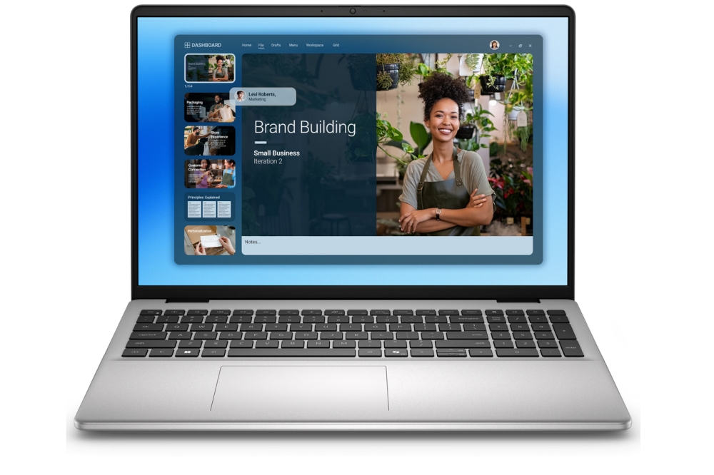Dell 16 DC16251, Intel Core 5 120U (10 cores, up to 5.0 GHz), 16.0" FHD+(1920x1200) AG, 300nits, 16GB, 2x8GB, DDR5, 5200 MT/s, 512GB M.2 PCIe, Intel Graphics, Cam, FPR, Wi-Fi 6E, Backlit Kb, Ubuntu, Silver, Aluminium,3Y PS