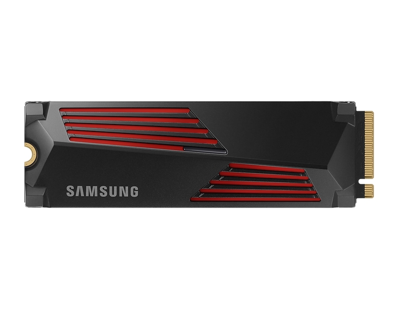 Samsung SSD 990 PRO 4TB Heatsink PCIe 4.0 NVMe 2.0 M.2 V-NAND 3-bit MLC, 256-bit Encryption, Read 7450 MB/s Write 6900 MB/s