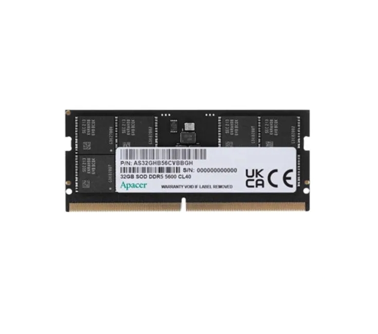 Apacer 32GB Notebook Memory - DDR5 SODIMM 5600Hz