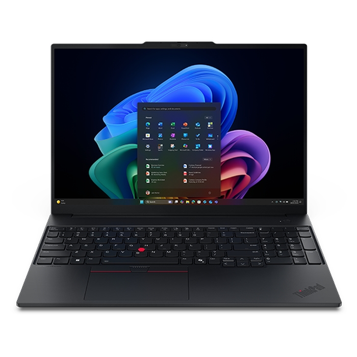 Lenovo ThinkPad E16 G4, Intel Core Ultra 7 355 (up to 3.50GHz, 12MB), 16" WUXGA, 32GB, 1TB SSD, Intel Graphics, BT 5.4,Wi-Fi 7 2x2 BE, Wired Ethernet, FPR, 1080PFHD Hybrid, 4 Cell, 65W, DOS, 3YR Onsite