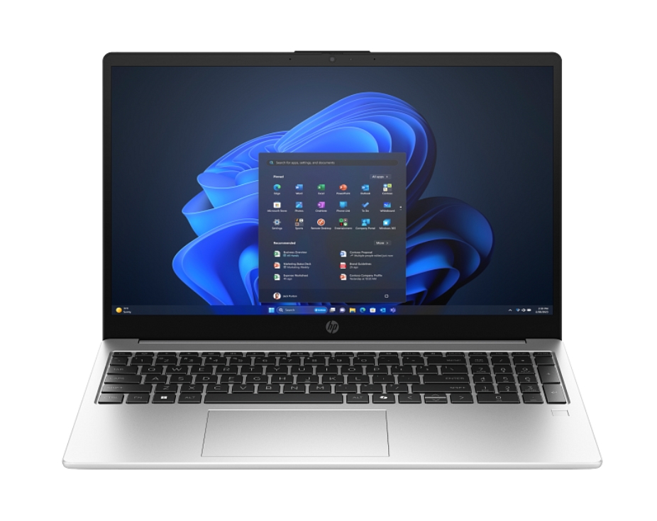 HP 250R G10 Turbo silver, Core 5-120U(up to 5Ghz/12MB/10C), 15.6" FHD AG 300nits, 16GB 3200Mhz 1DIMM, 512GB PCI SSD, Wi-Fi 6 +BT 5.2, Backlit Kbd, 3C Batt, Free Dos