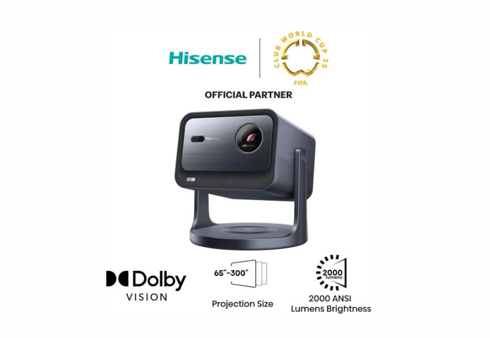 Hisense C2 Smart mini Laser Projector, 4K Ultra HD 3840x2160, 1700:1, 2000 lum, 60 Hz, Digital Zoom,Dolby Vision, HDR10+(decoding), HDR10, HLG, 2*10W