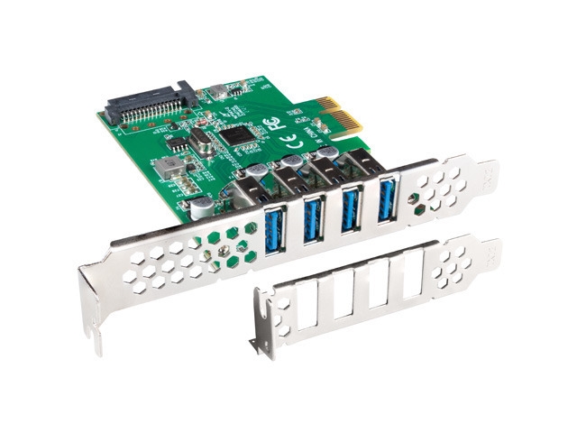 Lanberg pci express x1 card->4x USB-A 3.1 gen1 low profile