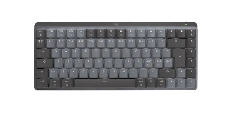 Logitech MX Mechanical Mini for Mac Minimalist Wireless Illuminated Keyboard - SPACE GREY - US INT'L - EMEA