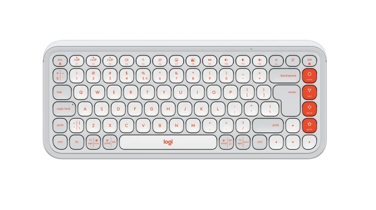 Logitech Pop Icon Keys - White - US INT'L - BT - N/A - INTNL-973