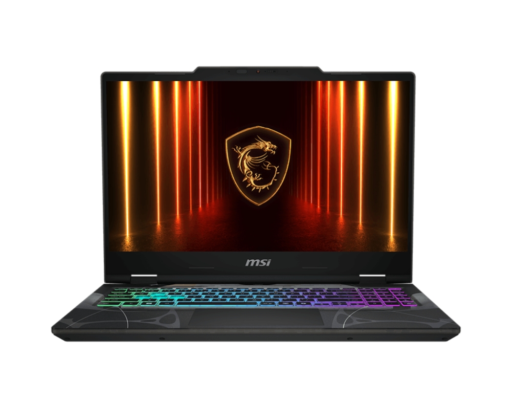MSI Cyborg 15 B2RWEKG, Intel Core 5 210H (8C/12T, up to 4.8GHz, 12MB), GeForce RTX 5050 8GB GDDR7 440 AI TOPS, 15.6" FHD (1920x1080), 144Hz, IPS-Level, 16GB DDR5 2x8 5600MHz, 512GB PCIe Gen4x4 SSD, Intel WiFi 6E, BT 5.3, 4 Zone RGB Kbd, NO OS, 2.1kg