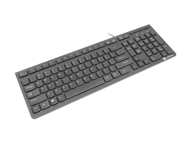 Natec Keyboard Discus 2 SLIM US Layout Black