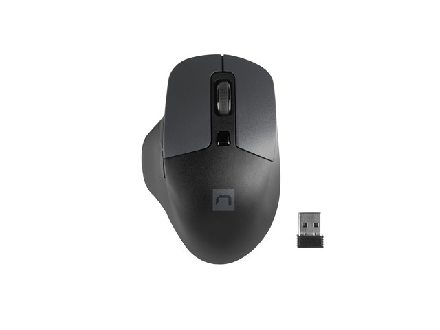 Natec Mouse Blackbird 2 Silent Wireless 1600 DPI Optical Right Hand Adapted, Black